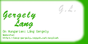 gergely lang business card